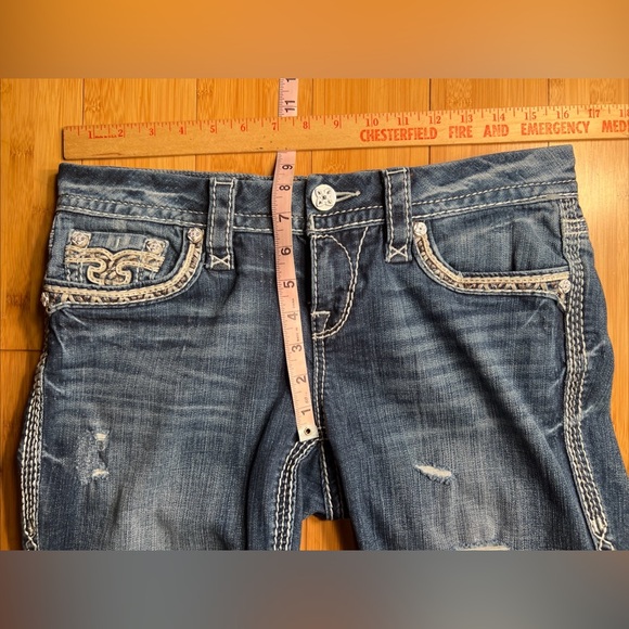 Rock Revival Women’s Blue Sukie Skinny Low Rise Jeans  Streetwear Grunge|Size:28 - Picture 14 of 16